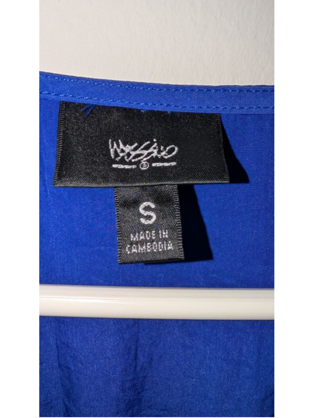 Mossimo Blue Cold Shoulder Dress Small - Picture 3 of 7